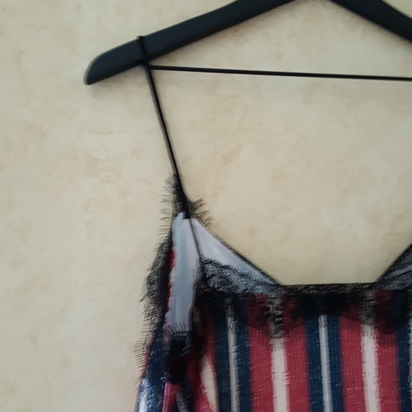 Zara striped top with sequins red white and blue - Picture 5 of 5